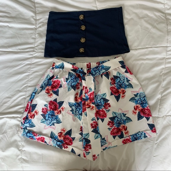 Zaful Pants - 2 Piece Shorts Set